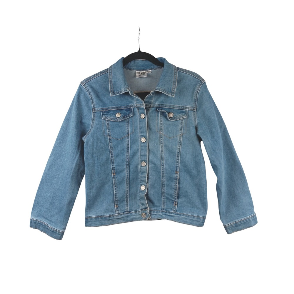 Looney Tunes Tweety Bird Denim Jacket XL 14/16 Kids Blue Graphic‎ Jean Coat